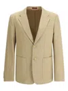Gucci Gg Supreme-pattern Blazer In Neutral