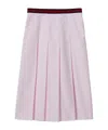 Gucci Gg Supreme Pleated Skirt In Pink