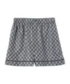Gucci Gg Supreme-print Shorts In Gray
