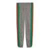 Gucci Gg Supreme Print Web Sweat Pants 'grey' In Multi