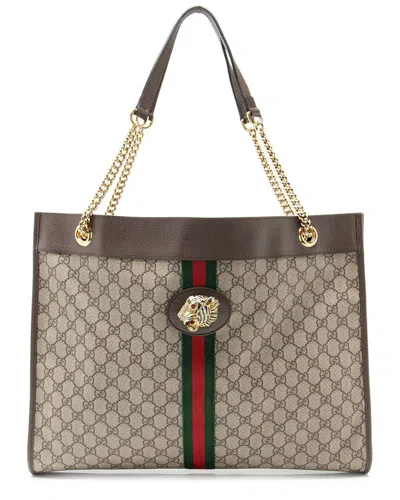 Gucci Gg Supreme Rajah Large Tote (authentic Pre-loved)