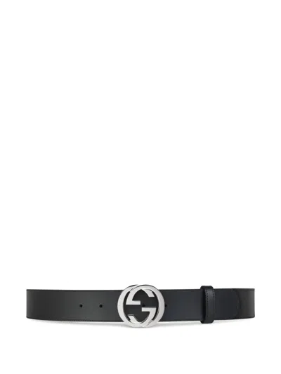 Gucci Gg-supreme Reversible Belt In Black