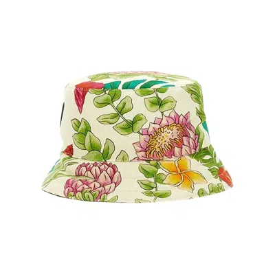 Pre-owned Gucci Gg Supreme Reversible Bucket Hat 'floral Multicolor/beige' | Multi-color | Women's Size M