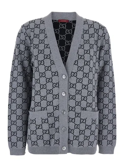 GUCCI GG SUPREME REVERSIBLE CARDIGAN