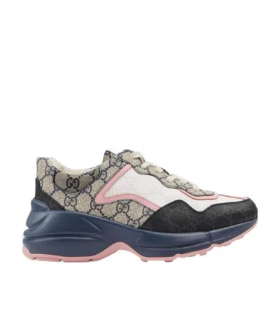 Gucci Gg Supreme Rhyton Sneakers In Multicolor