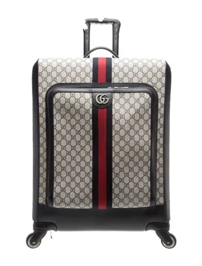 Pre-owned Gucci Gg Supreme Savoy Trolley