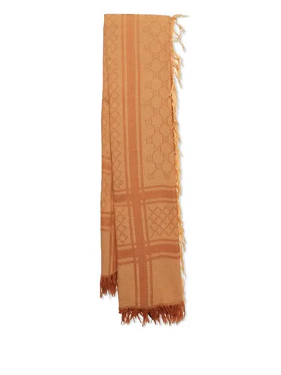 Pre-owned Gucci Gg Supreme Scarf