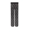 Gucci Gg Motif Open-knit Tights In Black