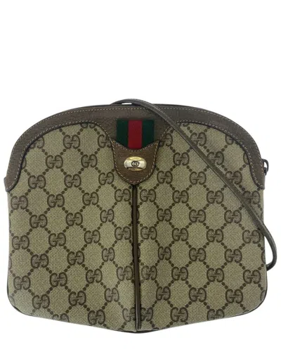 Pre-owned Gucci Gg Supreme Shoulder Bag (authentic Pre-loved)