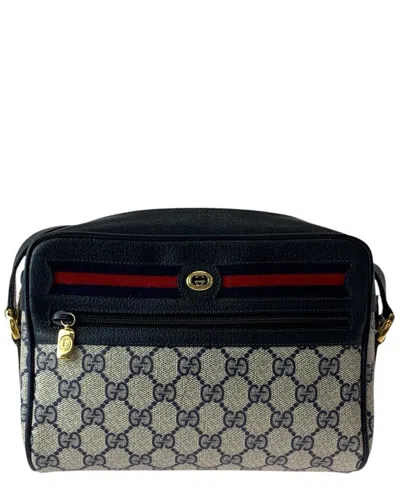 Gucci Gg Supreme Shoulder Bag (authentic Pre-loved) In Blue