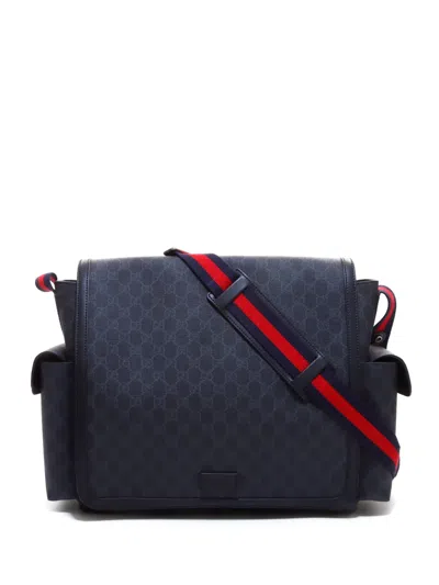 Pre-owned Gucci Gg Supreme Shoulder Bag In Black