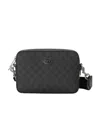 Gucci Gg Supreme Shoulder Bag In Black