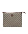 Gucci Interlocking G-print Clutch Bag In Gray