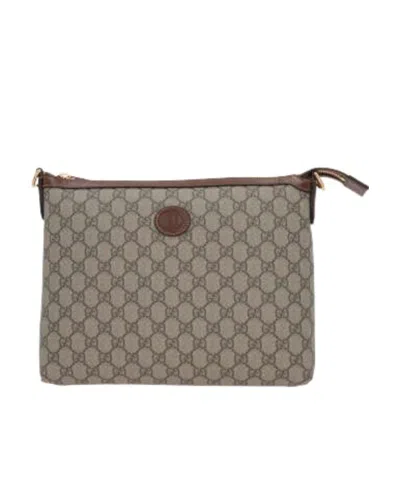 Gucci Gg Supreme Shoulder Bag In Gray