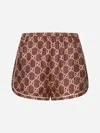 GUCCI GG SUPREME SILK SHORTS