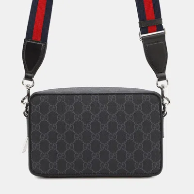 Pre-owned Gucci Gg Supreme Smallshoulder Bag Black Gg Supremecanvas