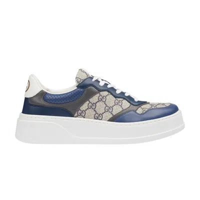 Pre-owned Gucci Gg Supreme Sneaker 'beige Blue'