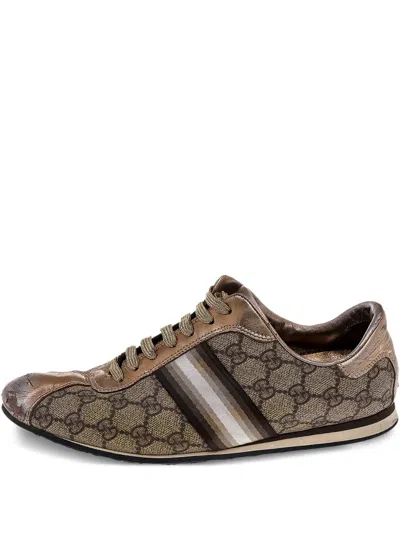Pre-owned Gucci Gg Supreme Sneakers