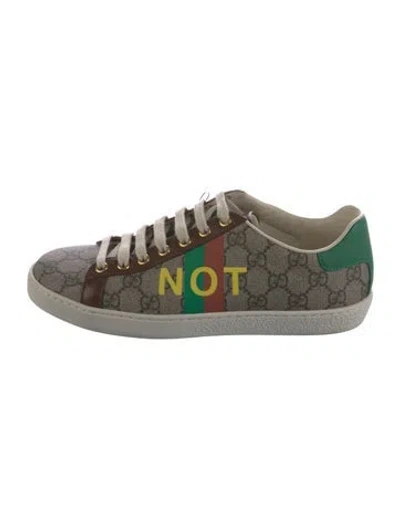 Pre-owned Gucci Gg Supreme Sneakers In Brown