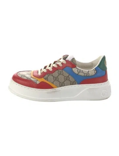 Pre-owned Gucci Gg Supreme Sneakers In Neutral