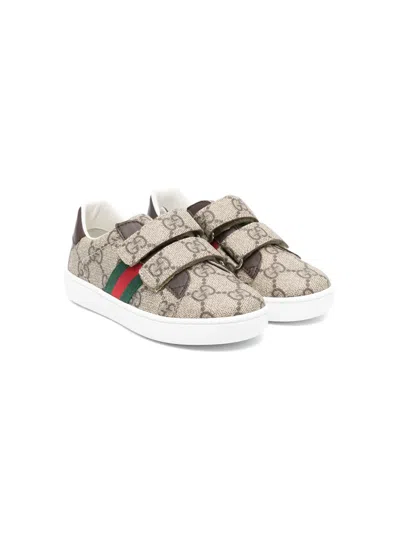 Gucci Gg Supreme Sneakers In Neutrals
