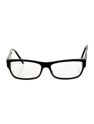 Pre-owned Gucci Gg Supreme Square Eyeglasses In Black