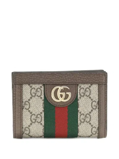 GUCCI GG SUPREME STRIPE WALLET