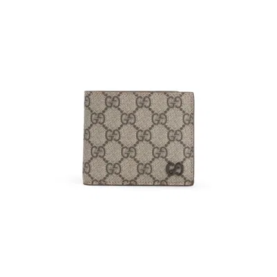 Gucci Gg Supreme Textile Wallet Men In Multi
