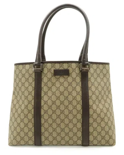 Gucci Gg Supreme Tote (authentic Pre-loved) In Brown