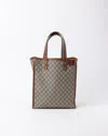 Gucci Gg Supreme Tote Bag In Brown