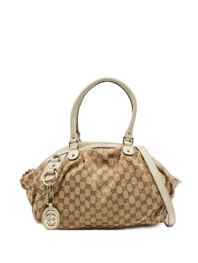 Pre-owned Gucci Gg-supreme Tote Bag In Neutral