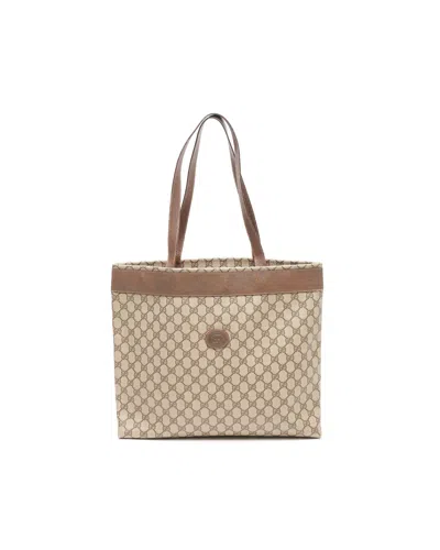 Gucci Gg Supreme Tote Bag In Neutral