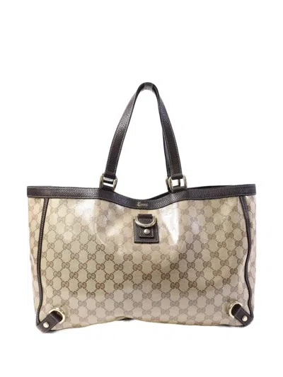 Pre-owned Gucci Gg Supreme Tote Bag In Neutral