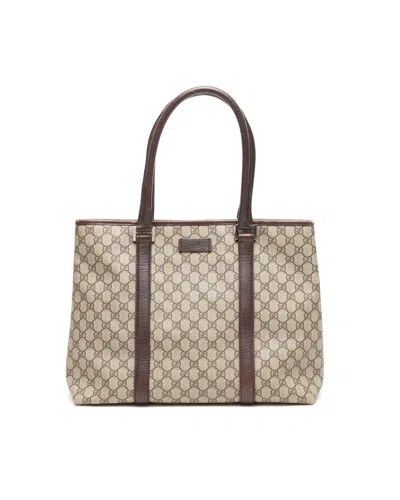 Gucci Gg Supreme Tote Bag In Neutral