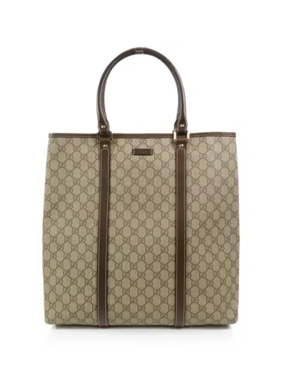 Pre-owned Gucci Gg Supreme Tote Bag In Neutrals