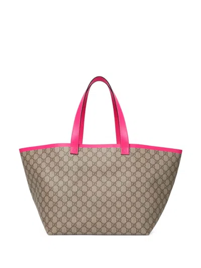 Gucci Gg Supreme Tote Bag In Neutrals
