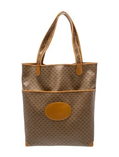 Pre-owned Gucci Gg Supreme Tote Vintage In Neutral