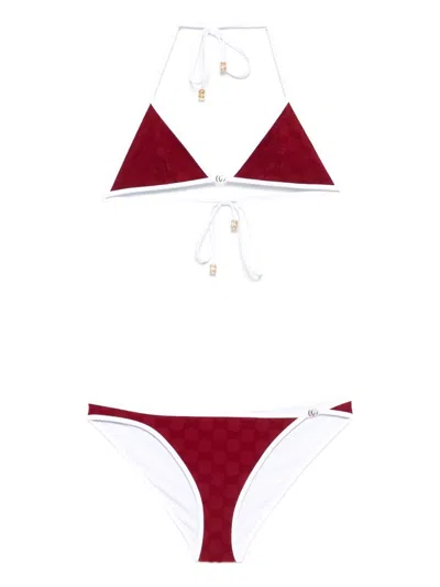 GUCCI GUCCI GG SUPREME TRIANGLE BIKINI SET