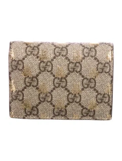 Pre-owned Gucci Gg Supreme Wallet