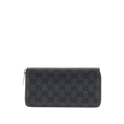 Gucci Gg Supreme Wallet In Black