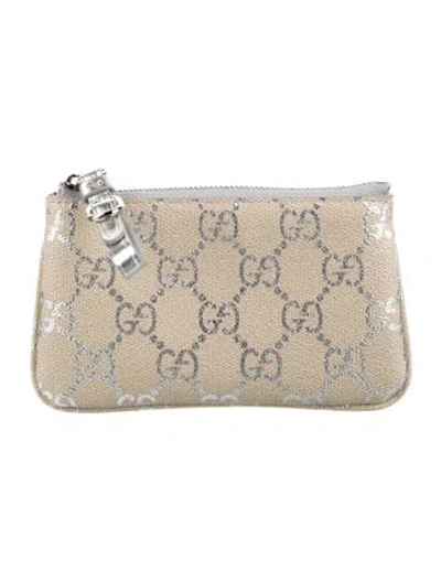 Pre-owned Gucci Gg Supreme Wallet In Neutral