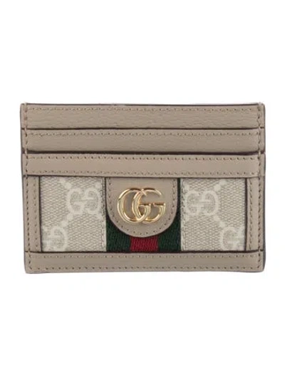 Pre-owned Gucci Gg Supreme Wallet In Neutral