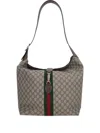 Gucci Gg Supreme Web Stripe Shoulder Bag