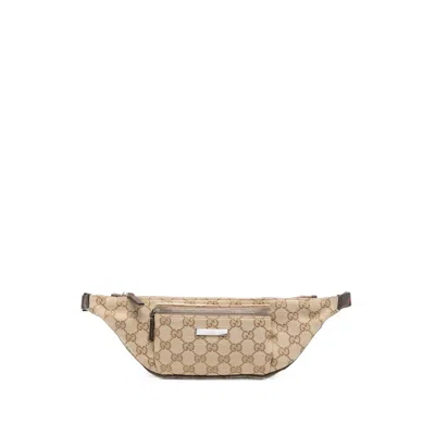 Gucci Gg Supreme Web-stripe Belt Bag In Neutral