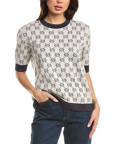 Gucci Gg Sweater In Gray