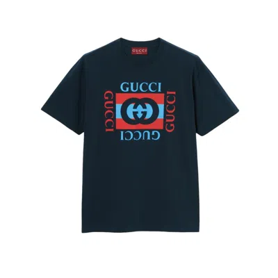Gucci Gg T-shirt In Blue
