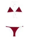 Gucci Gg Terrycloth Geometric-print Bikini In Red