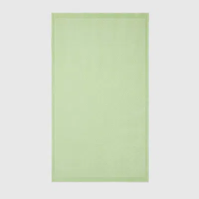 Gucci Gg Terrycloth Jacquard Beach Towel In Green