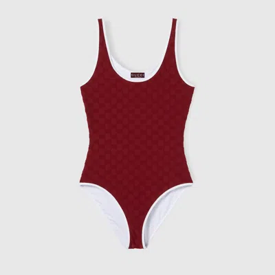Gucci Gg Terrycloth Jersey Jacquard Swimsuit