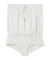 Gucci Gg Terrycloth Jersey Swimsuit In White